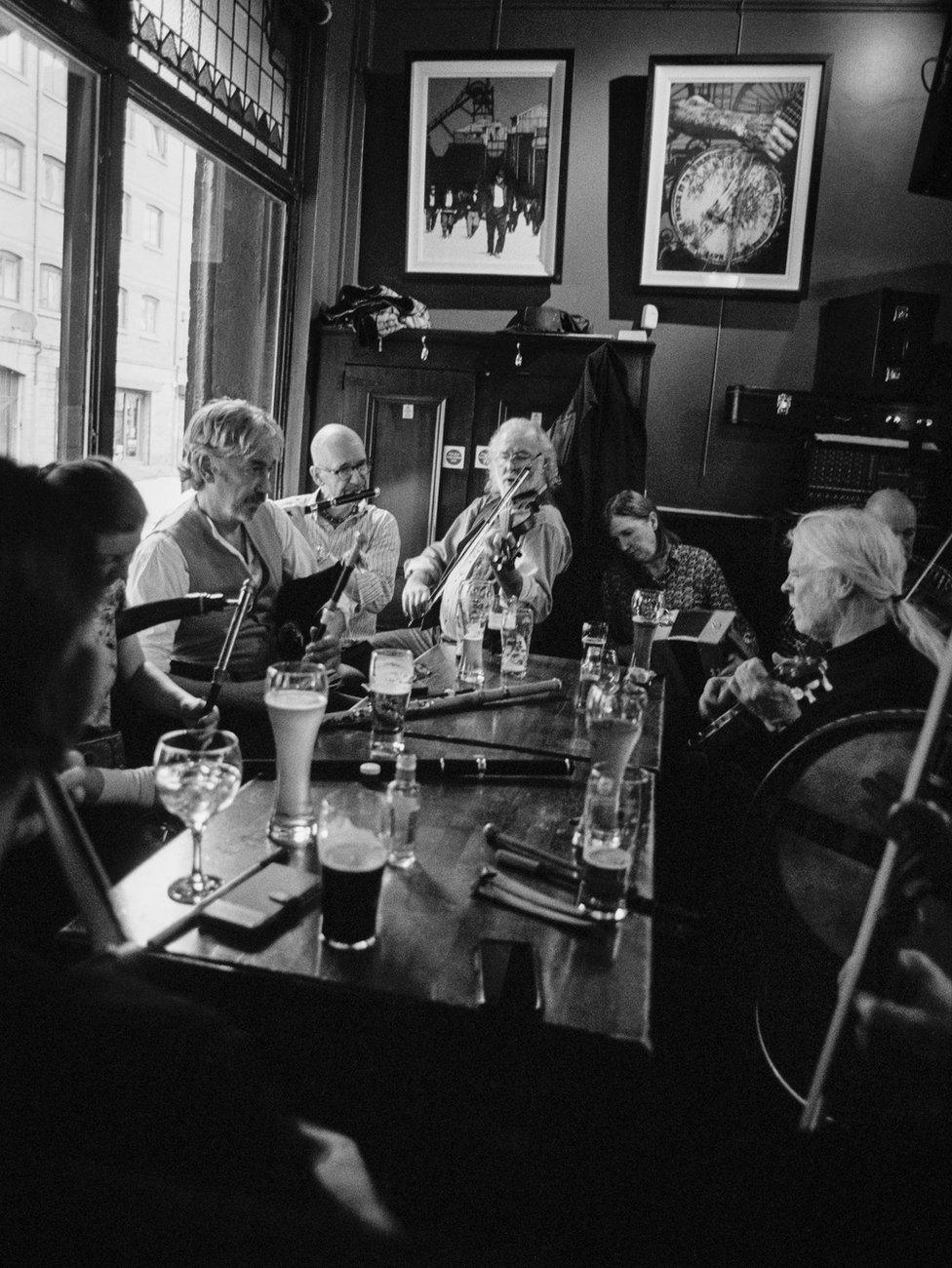 Musicians in John Hewitt Bar, Belfast