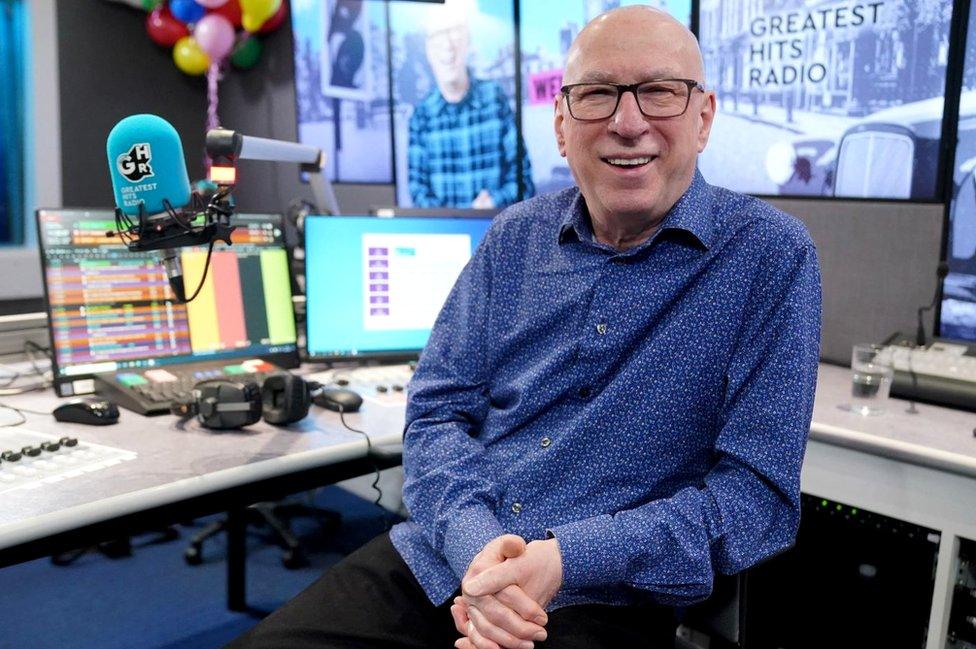 Ken Bruce in his Greatest Hits Radio studio