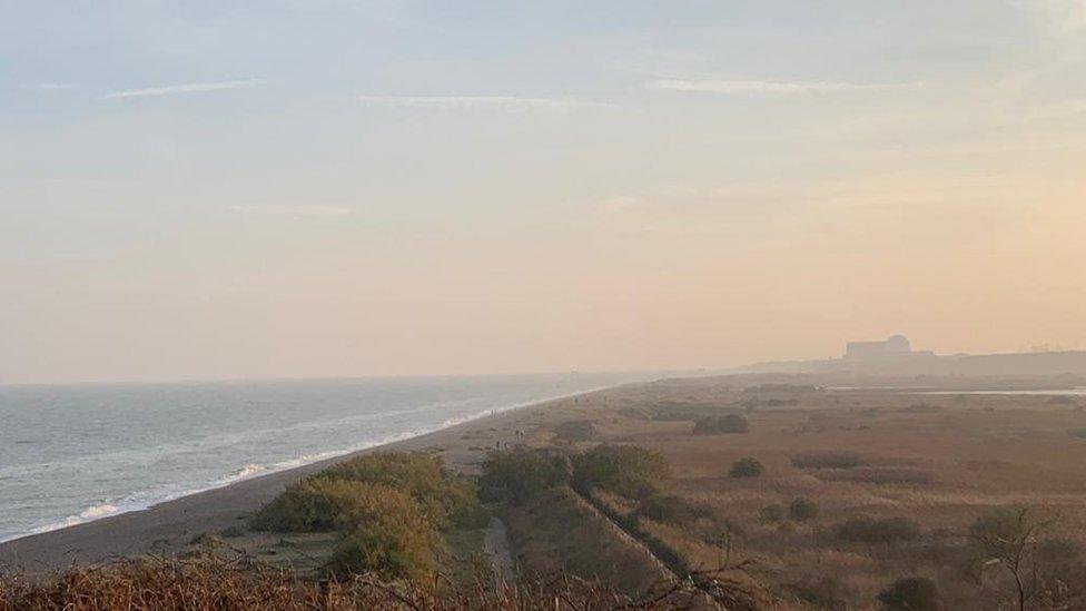 A distant shot of Sizewell B