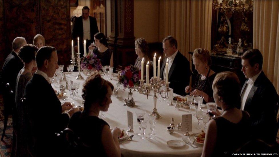 Dinner at Downton Abbey