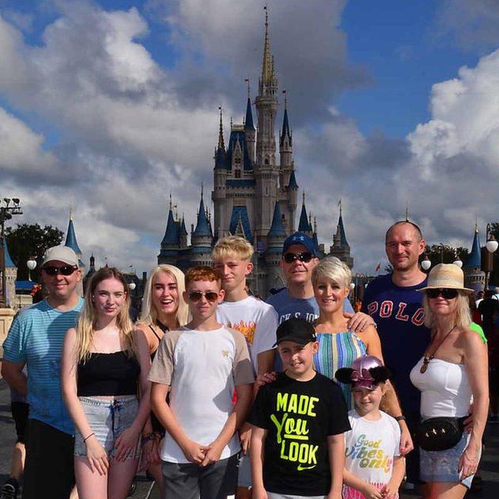 Sarah Wilson and her family and friends spent two weeks at Disney World in Orlando