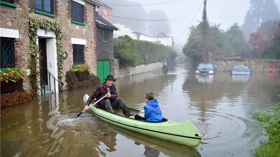 Flooding in Lower Lydbrook