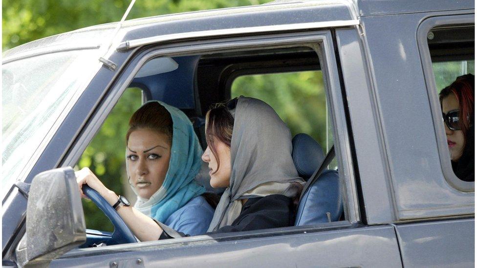 Iranian women in an exclusive part of Tehran