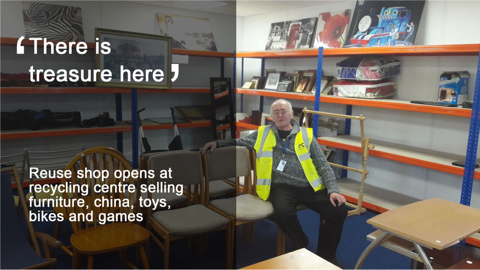 Reuse shop worker Jim McCorquodale