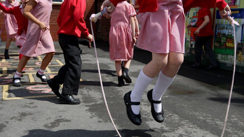 Primary pupils at play