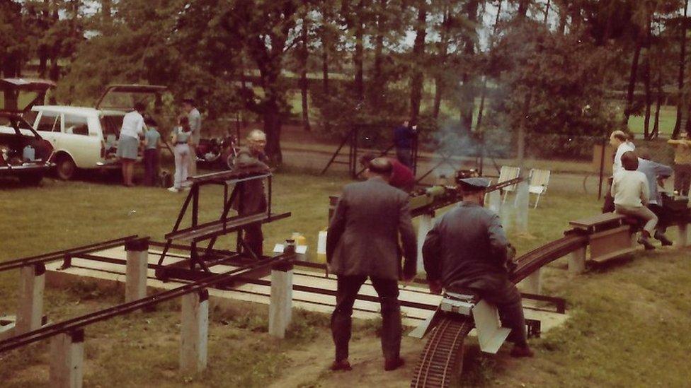 Eaton Park miniature railway in Norwich in the 1960s