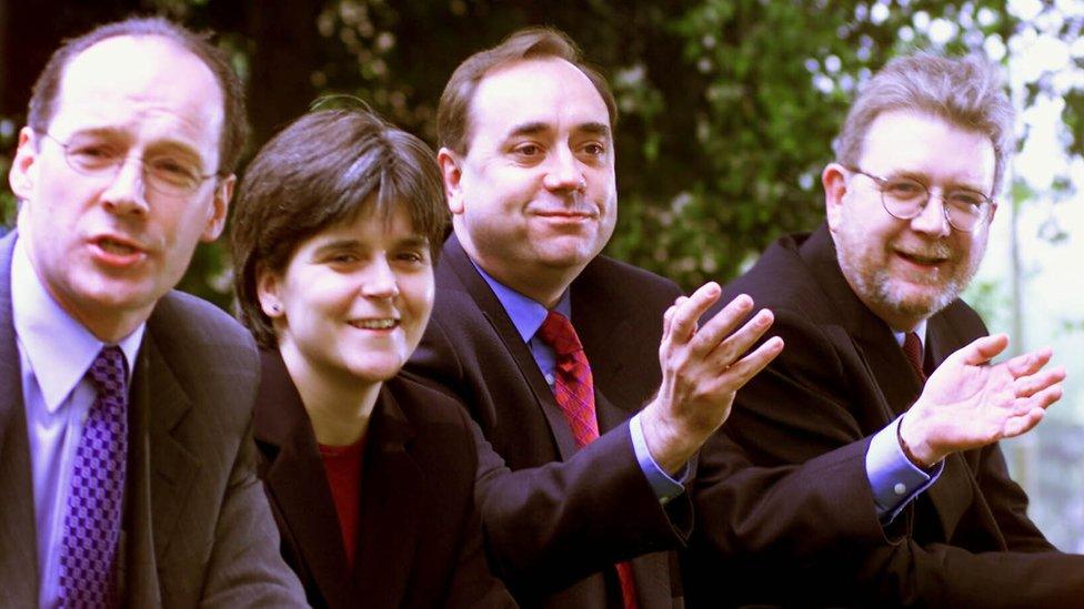 Swinney, Sturgeon, Salmond, Russell