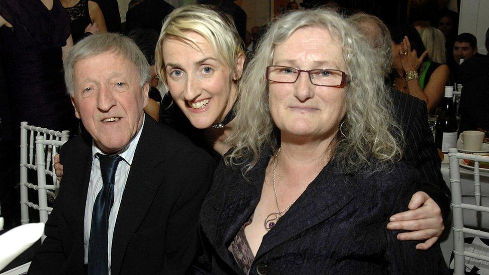 Aedin Maloney, Paddy Moloney and Rita Maloney attend the Gold Medal of Honor for Lifetime Achievement in Music at The National Arts Club on January 27, 2011 in New York City.