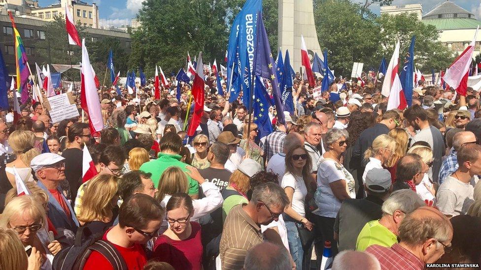 Rally in Warsaw