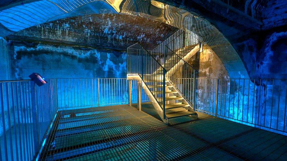 Underground Victorian Reservoir at Dunster Castle