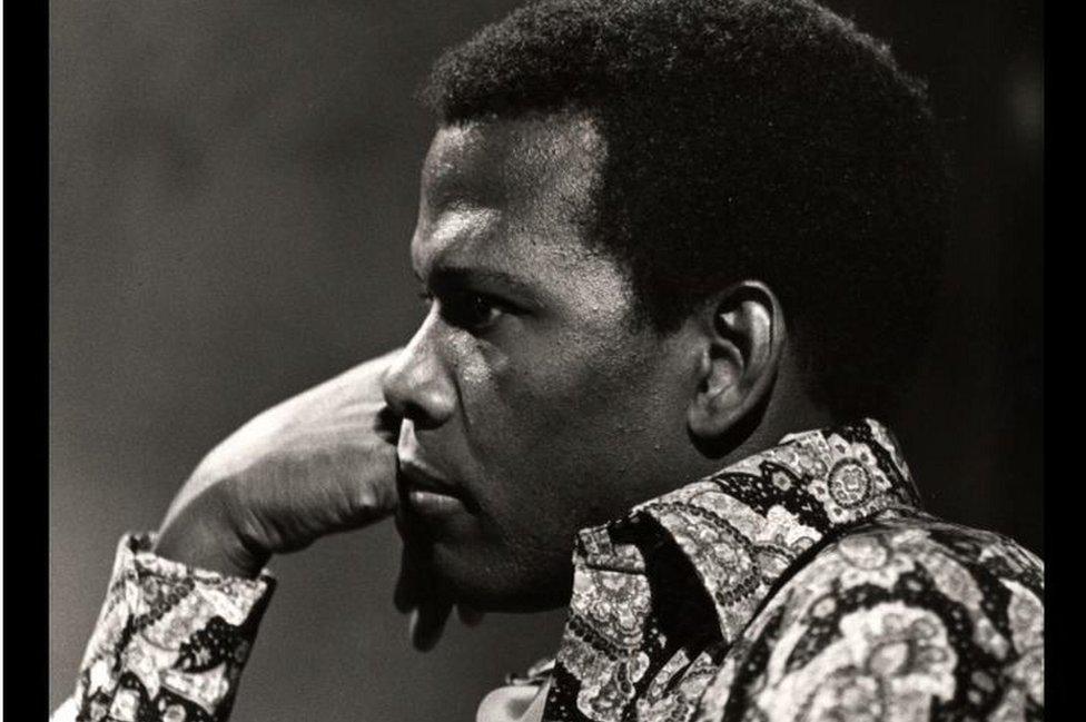 Sidney Poitier in publicity still for A Warm December in 1973