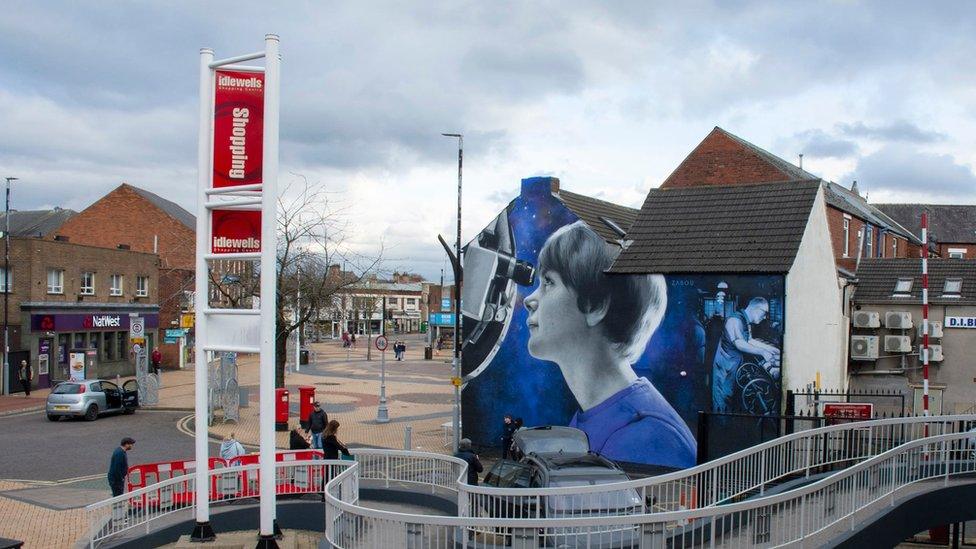 Mural in Sutton town centre