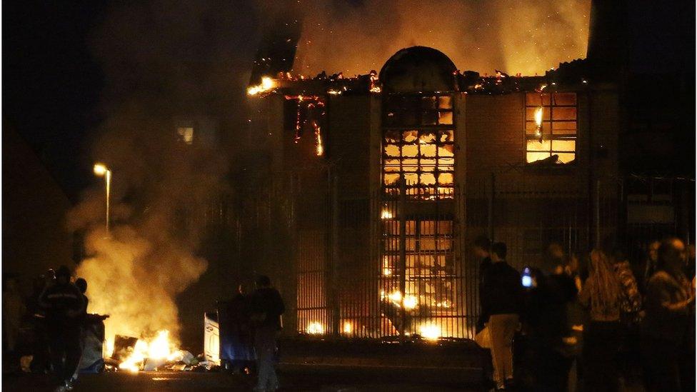 Belfast Falls Road fire