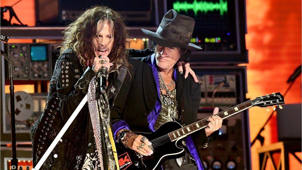 Steven Tyler and Joe Perry of Aerosmith