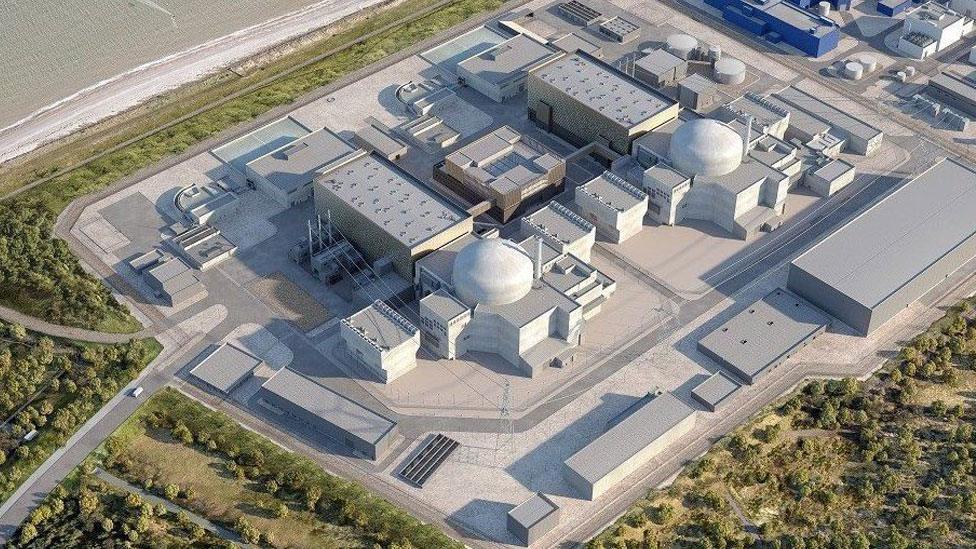 Artist's impression of Sizewell C