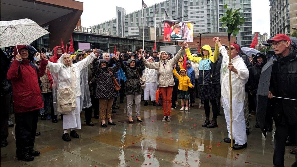 People at the Peterloo commemorations