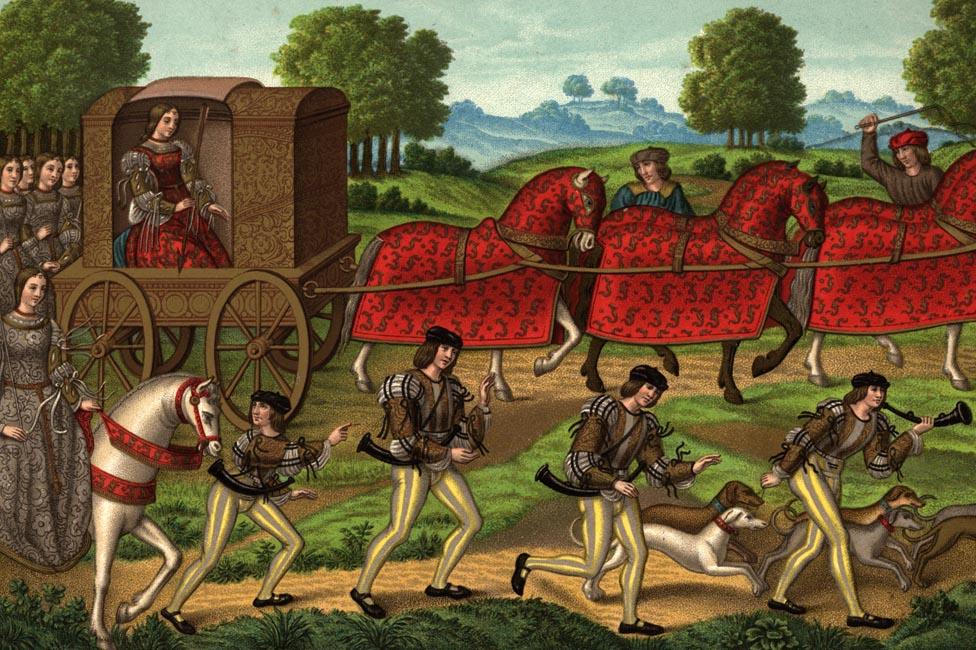 La chasse des dames (the ladies hunt), circa 1550