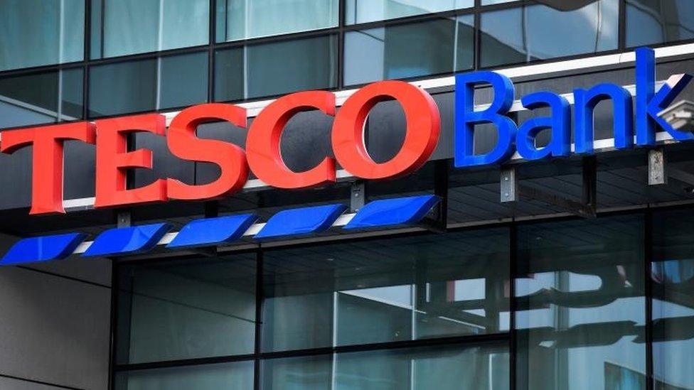 Tesco Bank sign