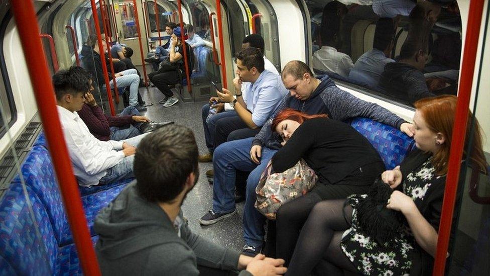 People on Central line