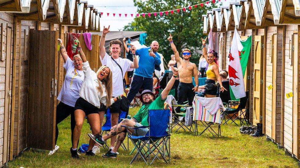 Campers at Creamfields North