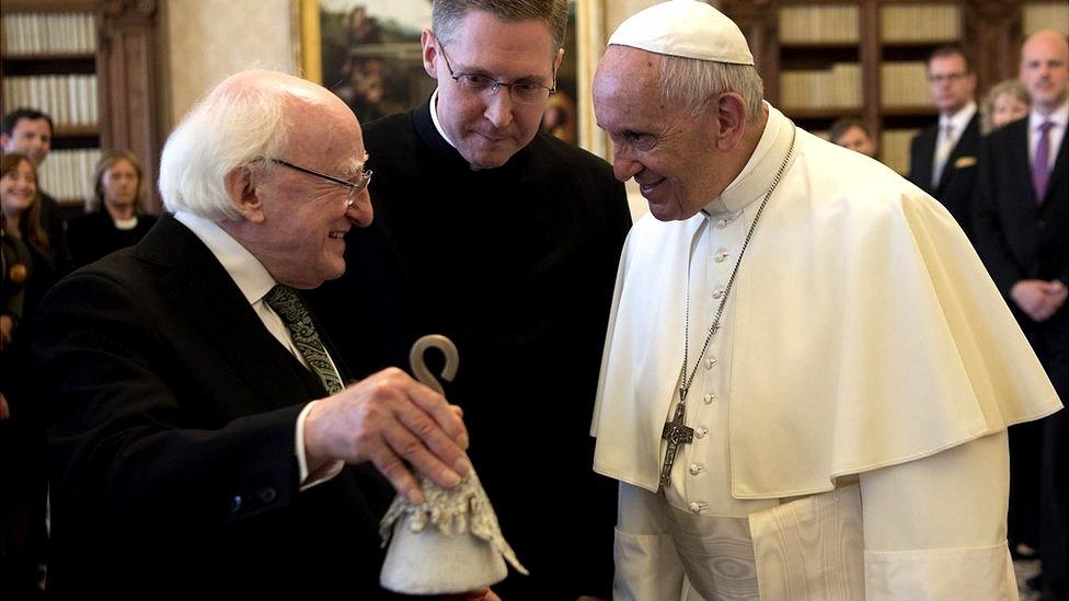 Pope Francis Michael D Higgins