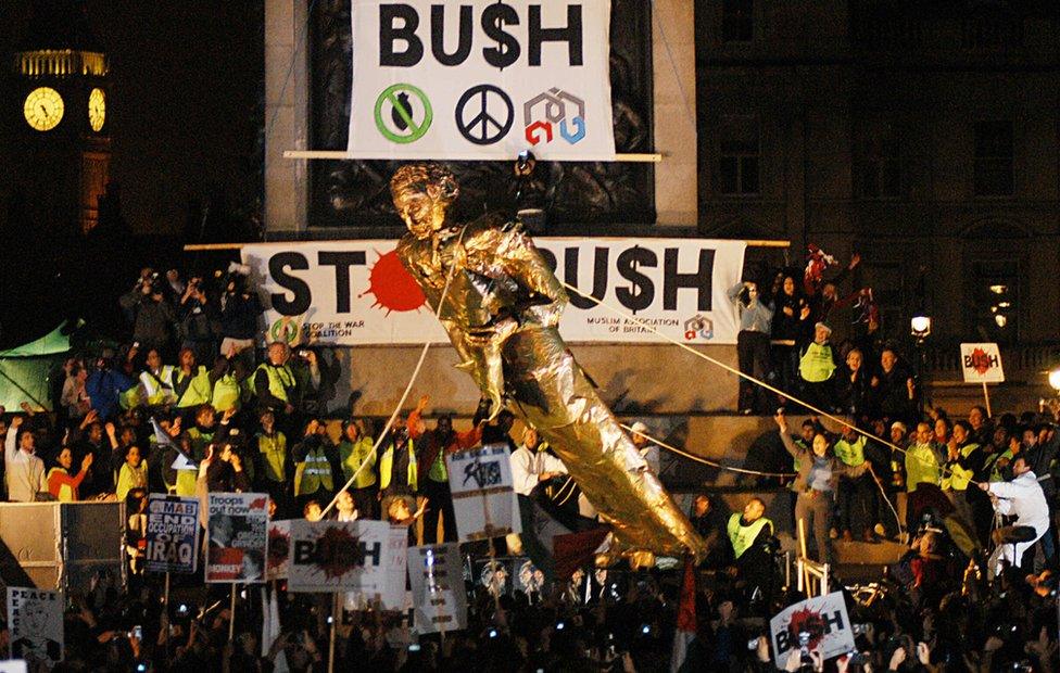 A Stop the War protest in London in 2013