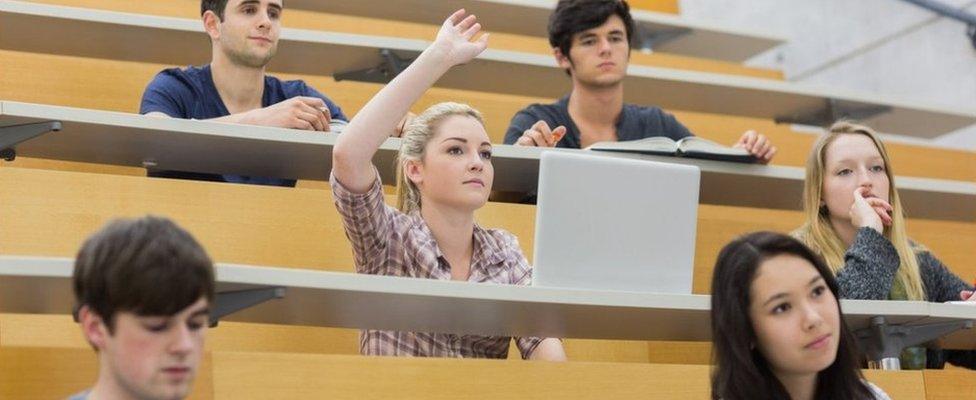 Students in a lecture hall