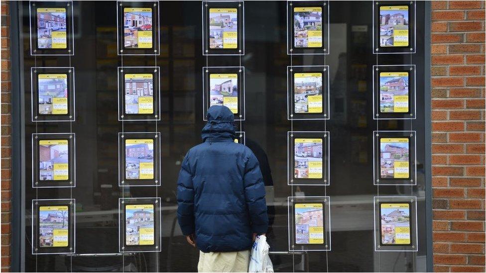 estate agent window