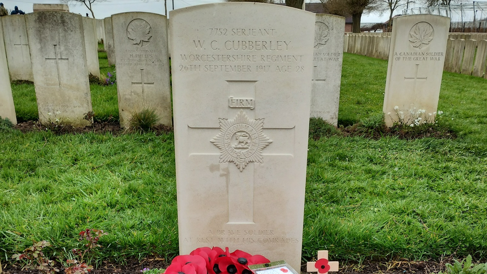 Sjt Cubberley's grave