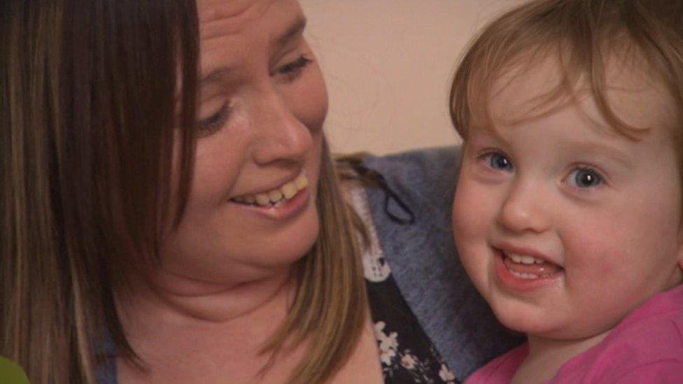 Sandy Lysaght and her daughter Ella