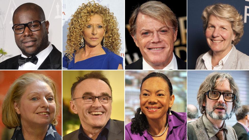 Steve McQueen, Kelly Hoppen, Eddie Izzard, Sandi Toksvig, Jarvis Cocker, Oona King, Danny Boyle and Hilary Mantel,