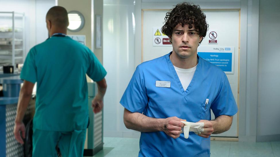 Lee Mead as 'Lofty' Chiltern in Casualty