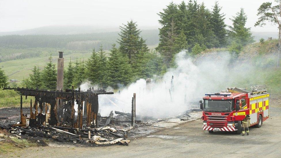 Fire scene