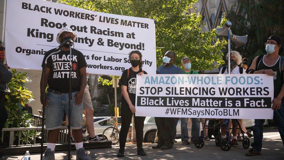 Black Lives Matter protest at Whole Foods