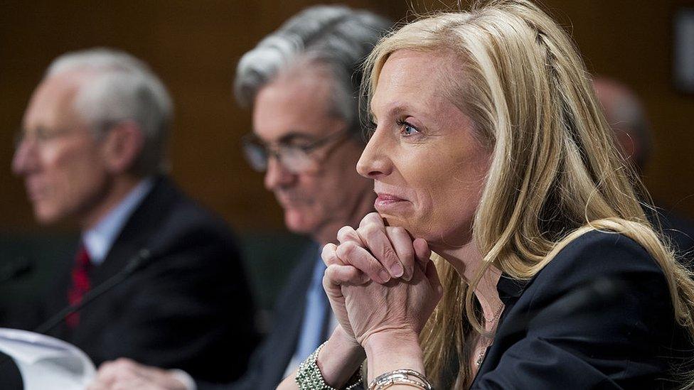 Lael Brainard and Jerome Powell