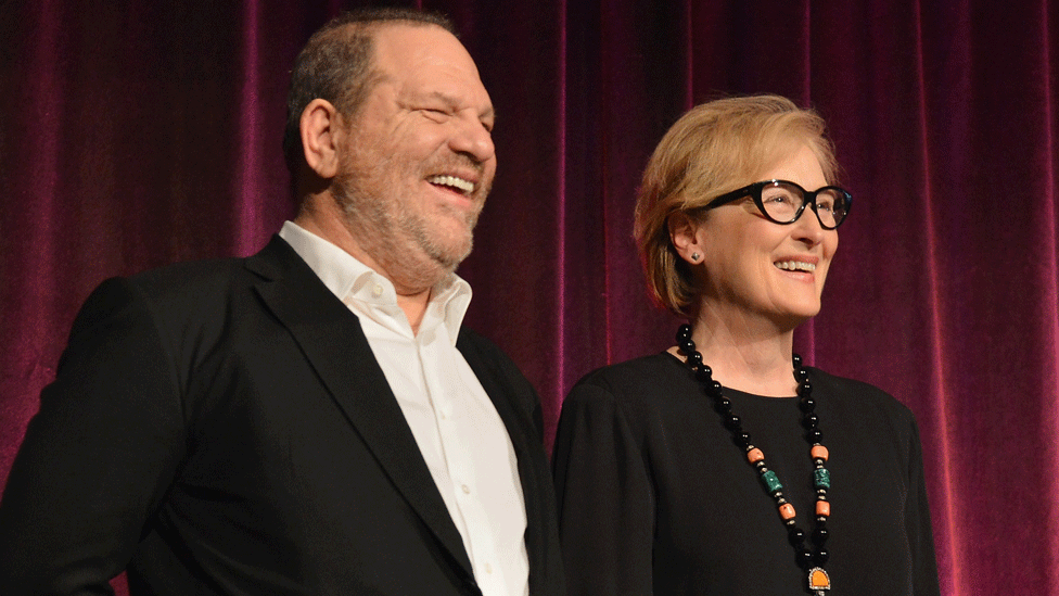 Harvey Weinstein and Meryl Streep