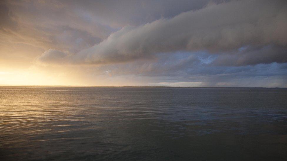 Sunset from the Isle of Wight