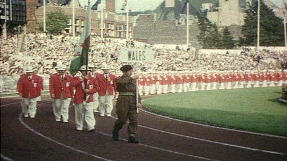 Opening Ceremony of the 1958 Empire Games in Cardiff