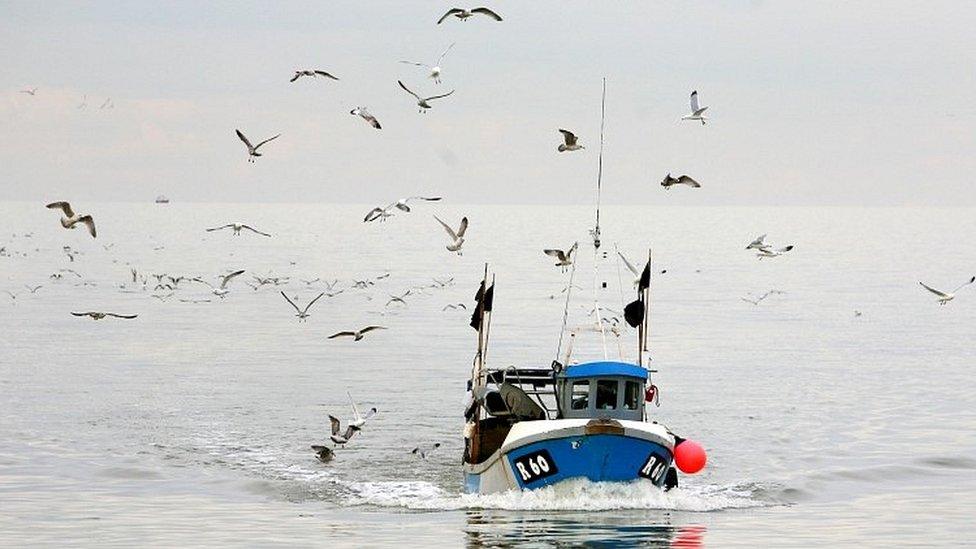 Fishing boat in Kent