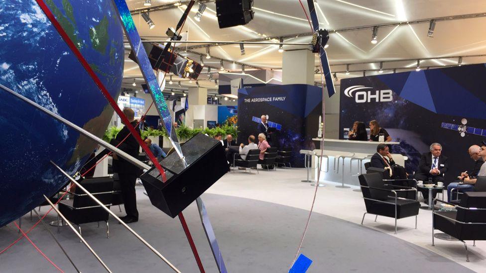 OHB stand at the Paris Air Show