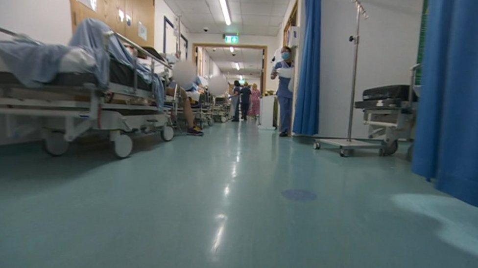 Corridor at Southampton General Hospital