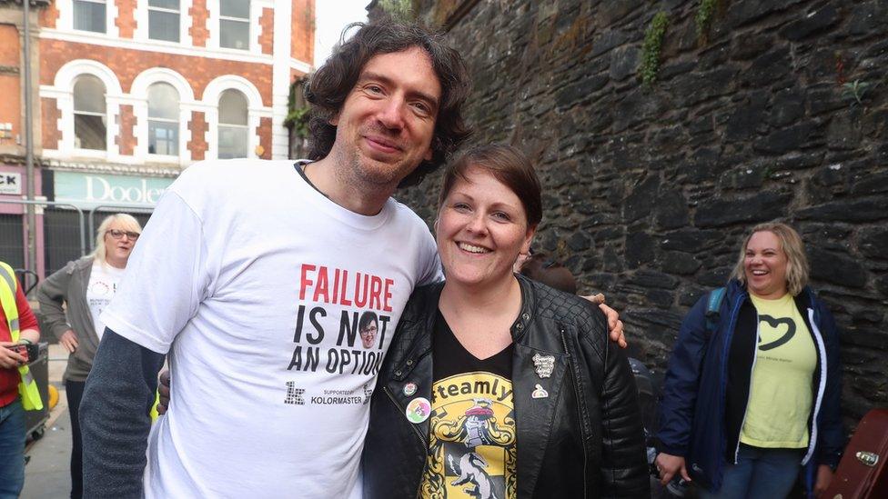 Gary Lightbody and Sara Canning