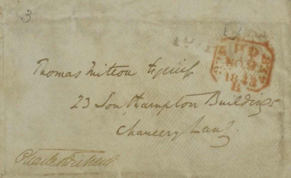 Charles Dickens envelope