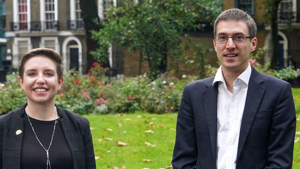 Green Party co-leaders Carla Denyer and Adrian Ramsay