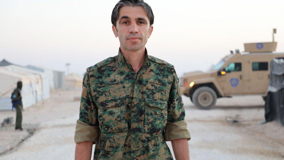 Siyamend Ali, media officer of the Syrian Democratic Forcesi