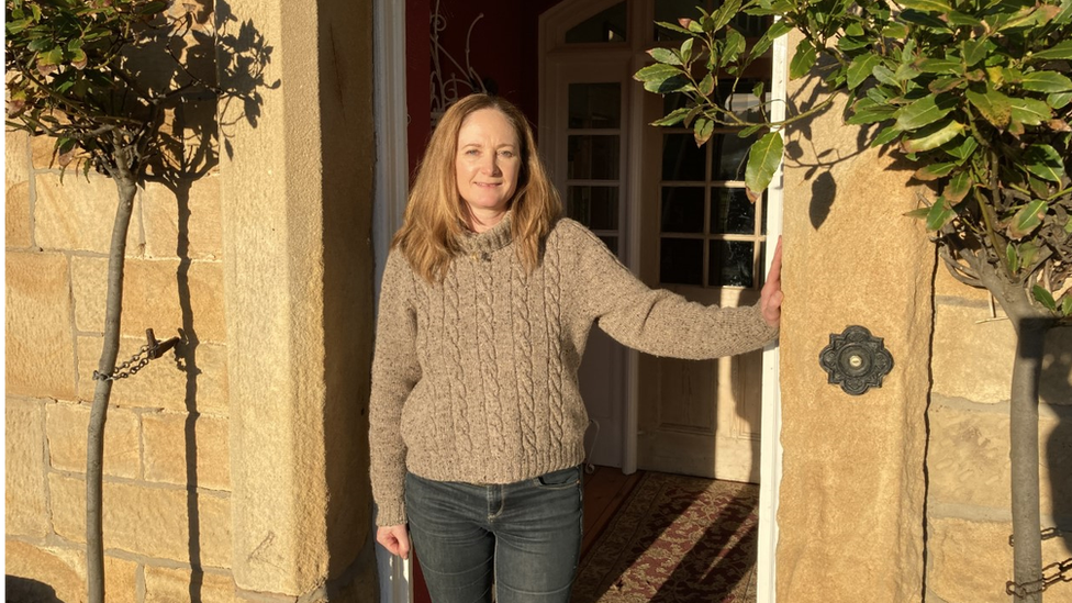 Jude Leitch pictured in the doorway of her home and business - the Old Rectory B&B in Howick, Northumberland