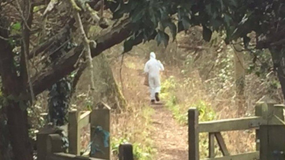 Forensic officer at the scene