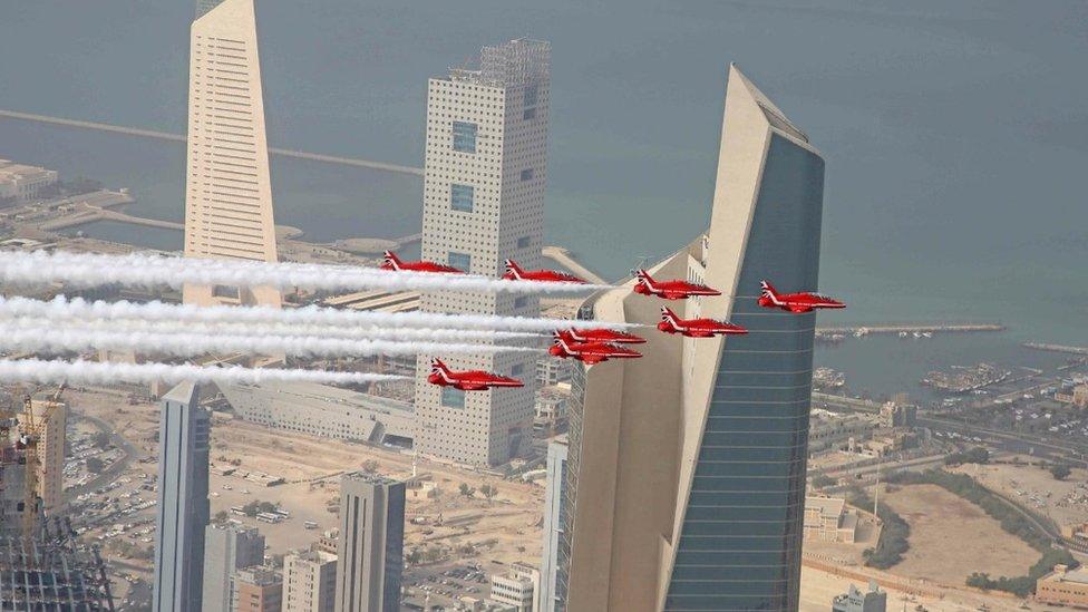 Red Arrows in Kuwait