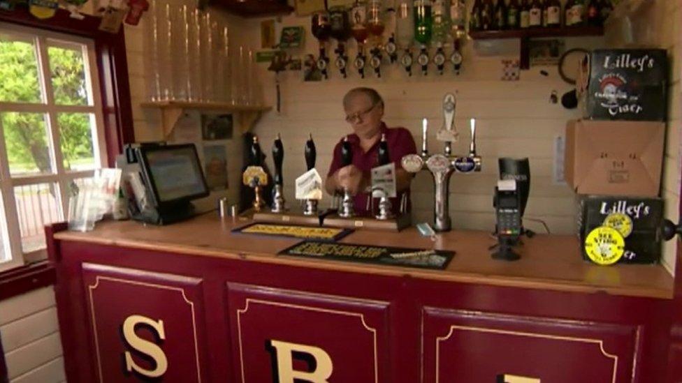 Inside the pub