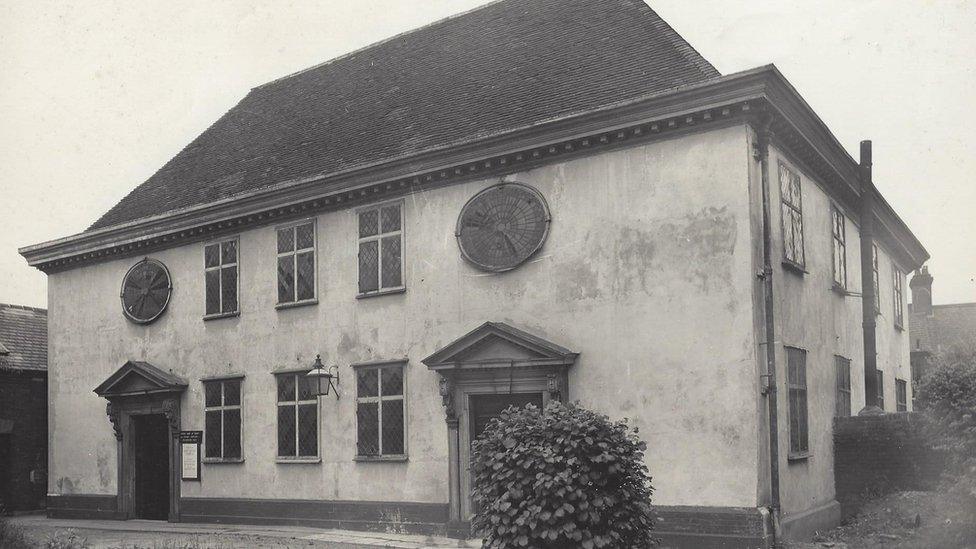 The Ipswich Unitarian Meeting House in the 1940s-1950s